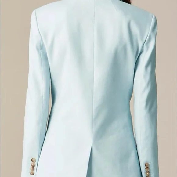 J. Crew Edgewater Blue Women's Blazer NWT Size 4 - Picture 4 of 5